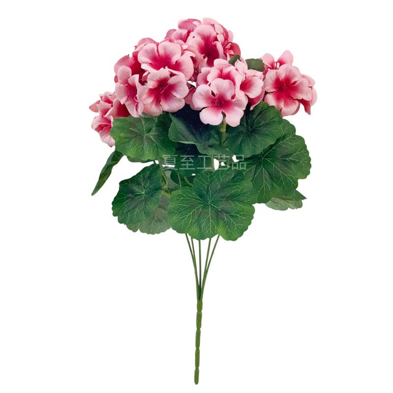 High-Quality Artificial Geranium & Begonia Flowers for Home & Outdoor Decor