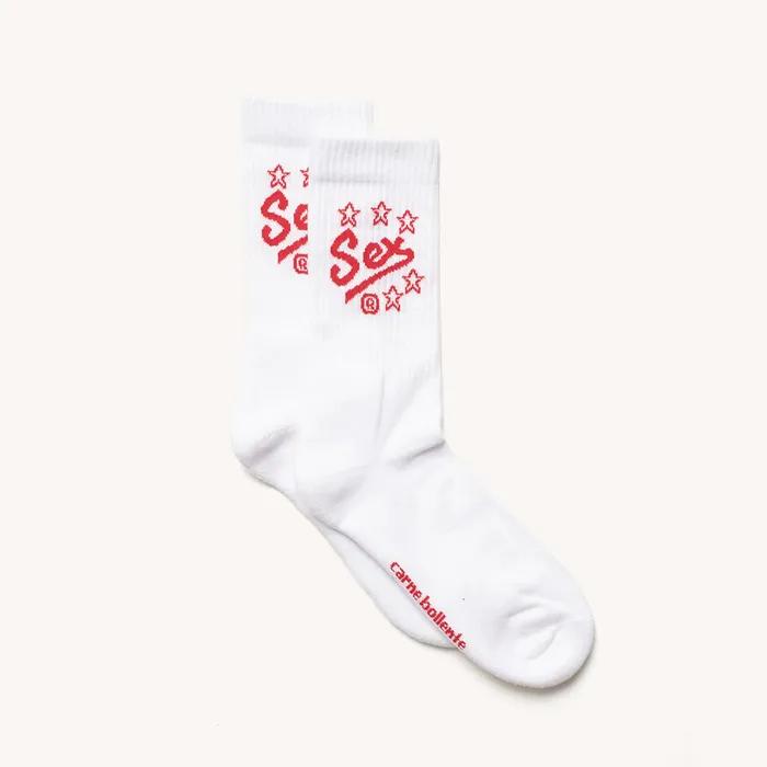 (W) SOCKS SHOCKS (WHITE)