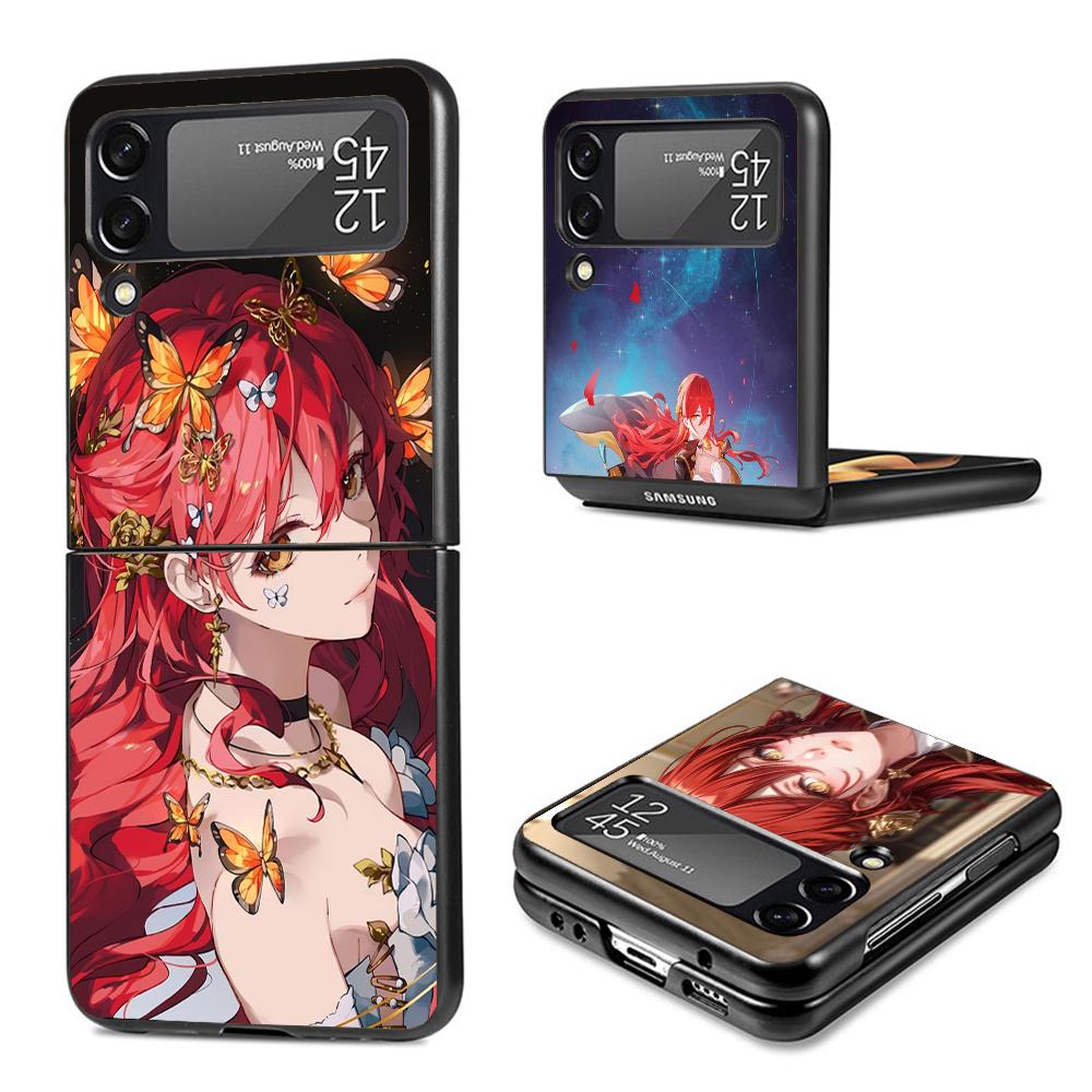 Honkai Star Rail Himeko Phone Case For Samsung Galaxy Z Flip7 Flip6 5G Flip5 Flip4 Flip3 ZFlip 7 6 3 4 5 Shockproof Back Cover G