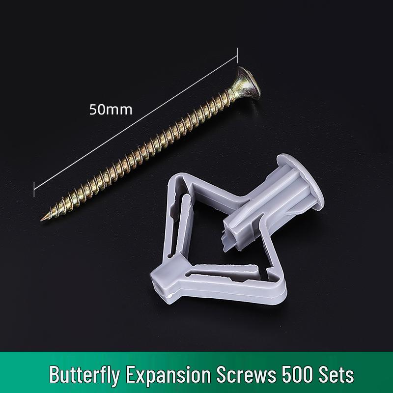 Butterfly Type Plastic Expansion Screws for Gypsum Board and Hollow Bricks