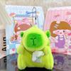 Viral Capybara Backpack Charm: Plush Toy Keychain and Pendant
