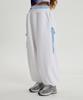 WAIKEI Double Banding Ribbon Sweatpants Cream