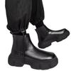 Chelsea Martin Boots Men's Autumn and Winter High-top British Style Casual Leather Boots Outdoor Waterproof and Non-slip Locomotive Tooling Boots