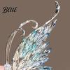 Butterfly Brooch Rhinestone Wing Lapel Pin Sweater Women Cardigan Coat