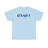 CanJet Canadian Maple Leaf Blue Logo Aviation Memorabilia T-shirt