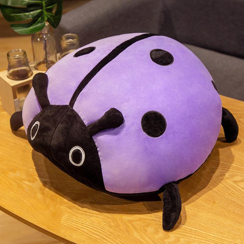 Creative Soft Seven-Star Ladybug Doll Plush Toy Beetle Doll Insect Throw Pillow Rag Doll Birthday Gift Female