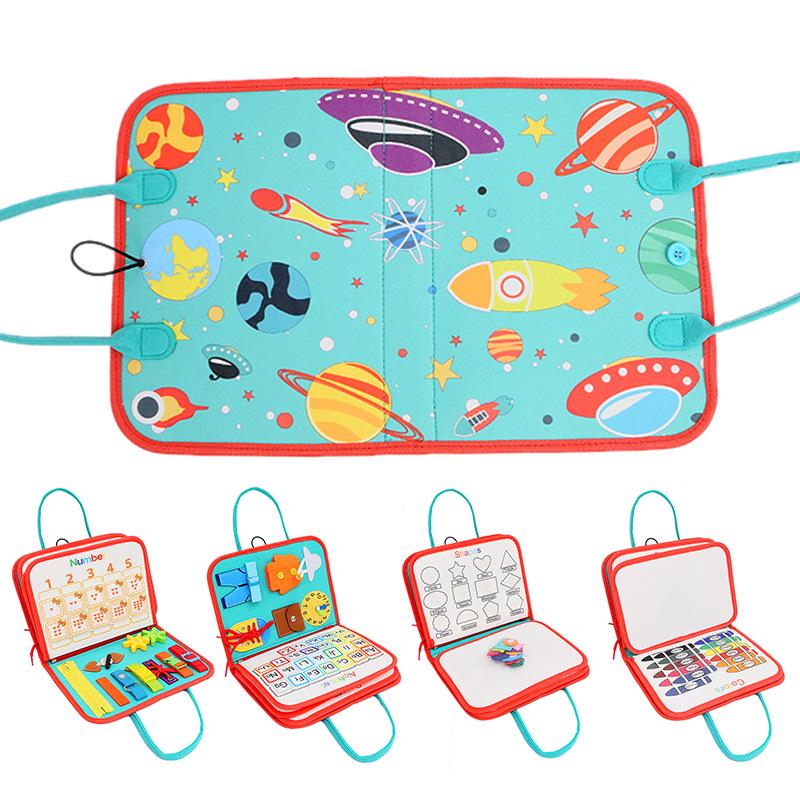 

Монтессори Раннее Обучение Фетровая Доска: Детская игрушка для одевания и обучения