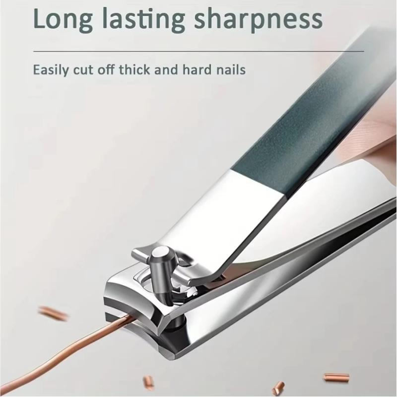 1Set 10Pcs Nail Clipper Set, Complete Set, Nail Files, Stainless Steel Ear Picks, Spoons, Portable Nail Kit Tools Bag