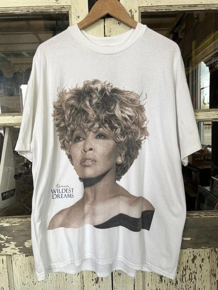 Vintage Tina Turner Wildest Dreams Tour White Short Sleeve Unisex T shirt