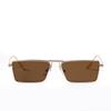 Glasses 219153 Gold Frame Metal Small Frame Square Frame Sunglasses Gradual Change Color Sunglasses Flat Glasses