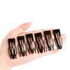 2pcs Three-tooth Hair Barrettes Metal Bangs Hair Clips Durable Bobby Pins  Women Girls
