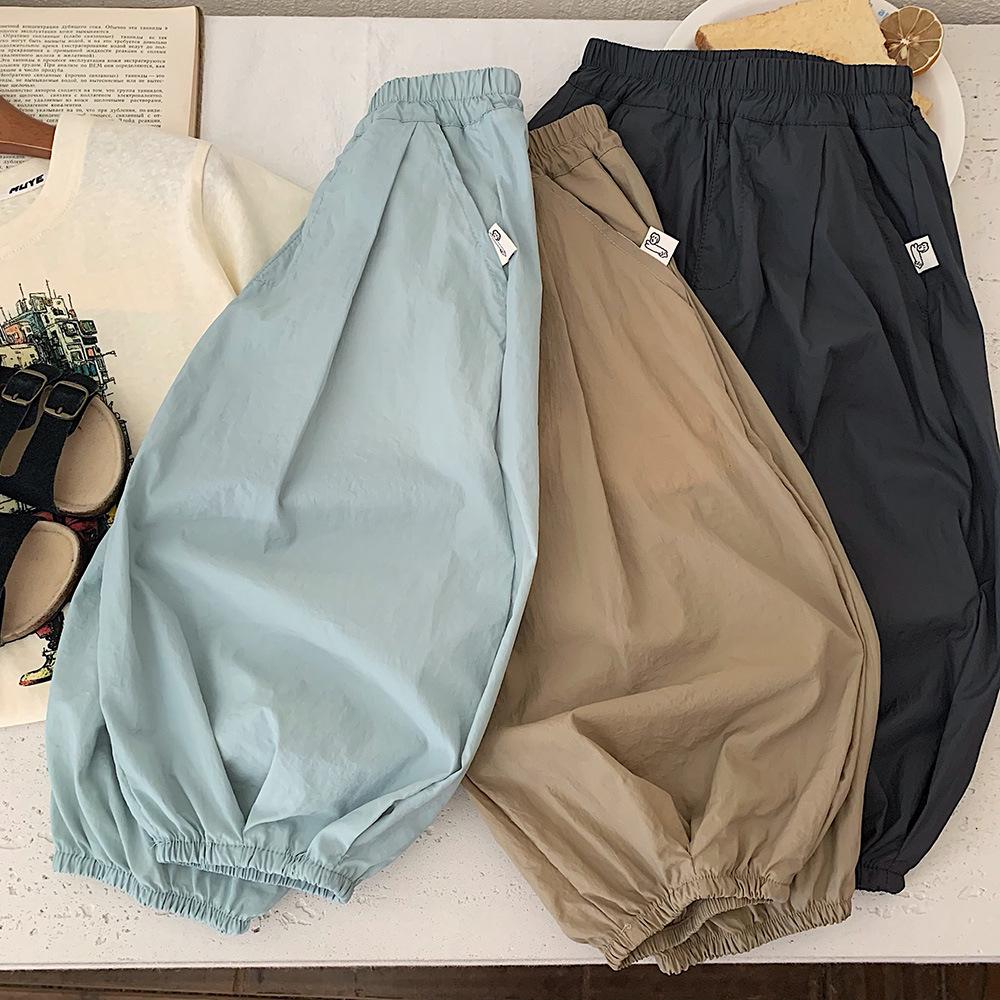 Children's Summer Casual Mosquito-Proof Pants - Versatile Nine-Point Length for Boys and Girls