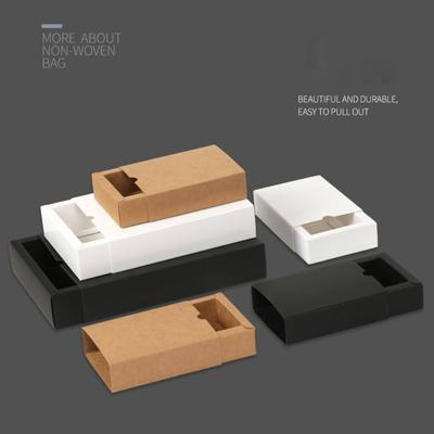 Paper Gift Storage Box Solid Color Product Packaging Box Practical Drawer Paper Box