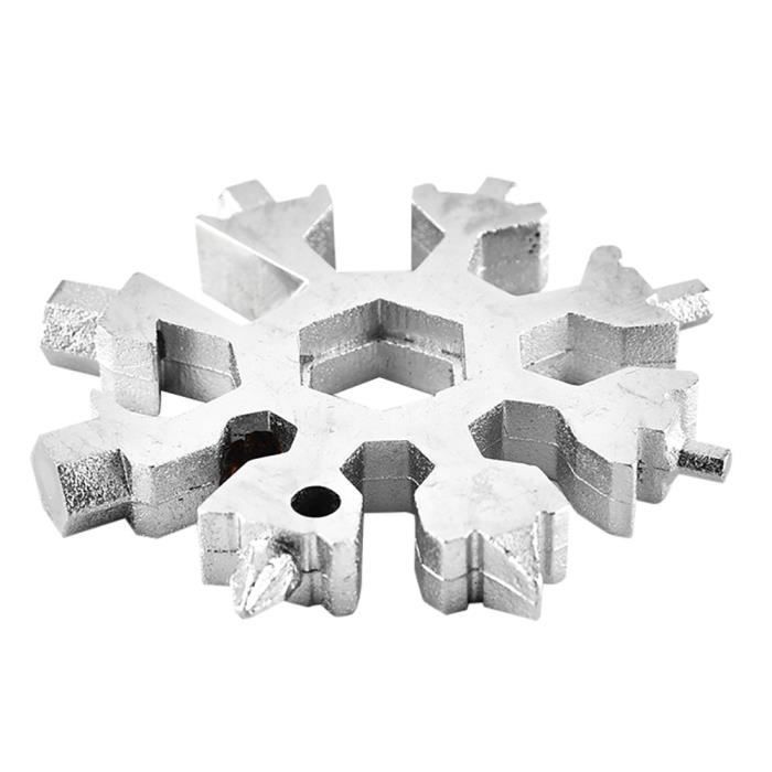 Snow Keyring Tools Key In Snowflake Shape Keyring Multifunction Gadget Gt4402