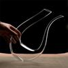 Crystal Glass Carafe Wine Aerator Swan Design Wine Dispenser U-shaped Wine Decanter  Party