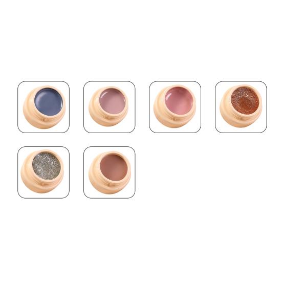 5ml Nail Varnish Multifunctional DIY Exquisite Solid Canned Nail Gel for Women