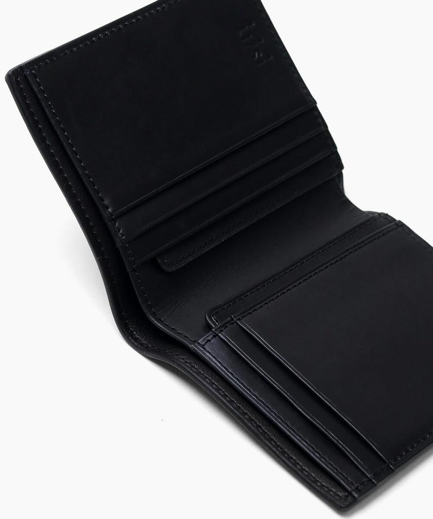[ISIT] Men's Lamb Leather Bifold Wallet with 4 Card Slots, No. 934612 (Black)