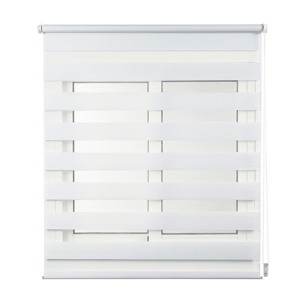 

Рулонные шторы Stor Planet Clip&Fix Night&Day White (60х180см) TU прозрачный
