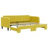 VidaXL Daybed with Trundle Bed Yellow 90x200 Cm Velvet 3197068