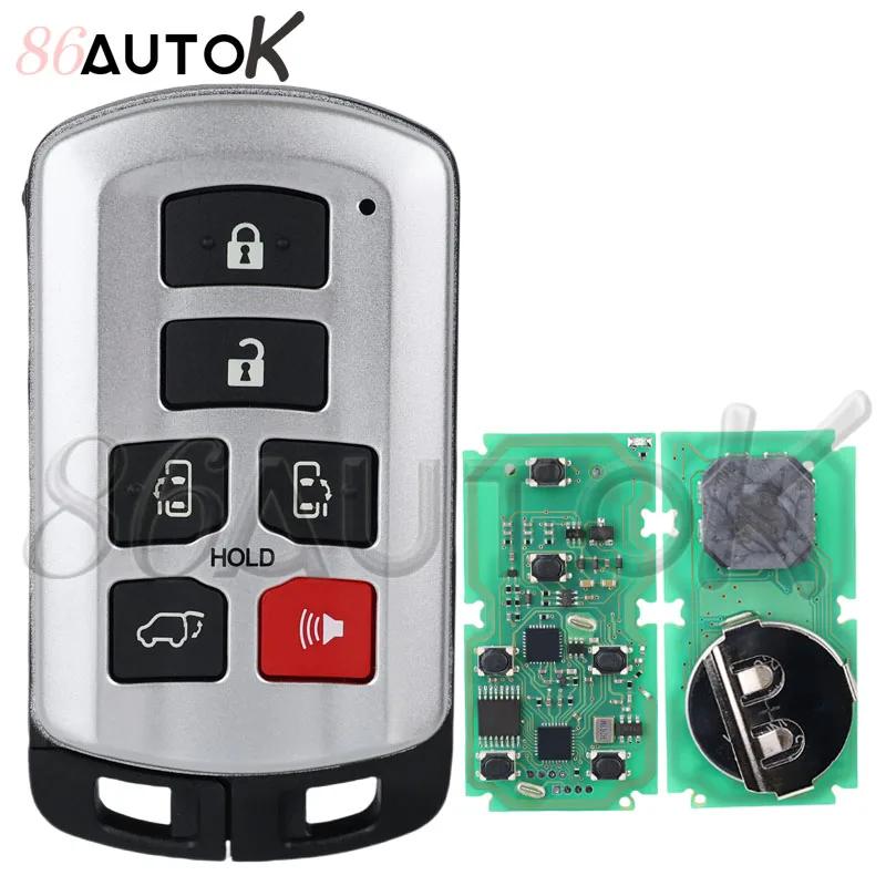 Smart Remote Car Key for Toyota Sienna 2011-2020 271451-5691 FCC ID: HYQ14ADR 314.3MHz ID 4D Chip Car Key 6 Buttons 271451-5691