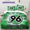 Hannover 96 Pattern Bedding,Quilt Set Quilt Cover Pillowcase Home Birthday Gift(1 * duvet cover + 2 * pillowcase, without core)