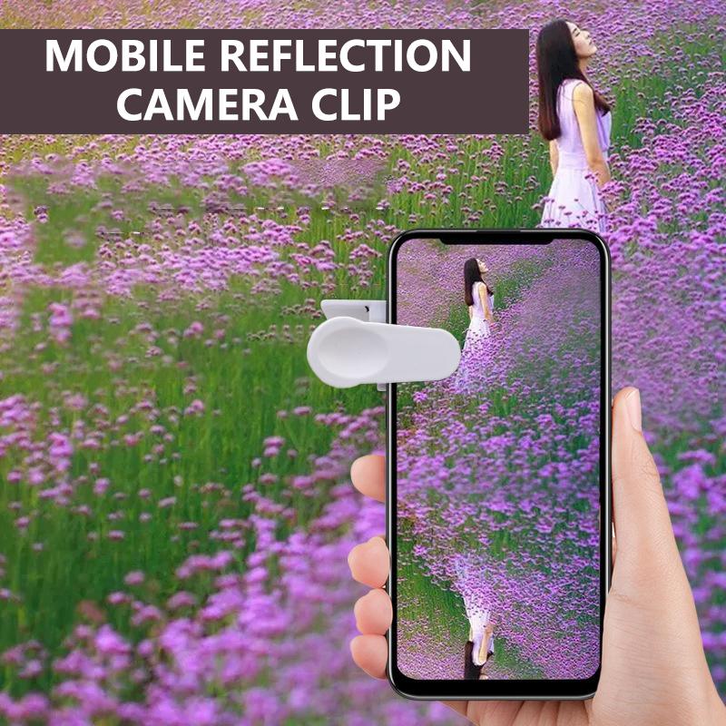 Sky Mirror Mobile Phone Reflection Shooting Clip Adjustable Angle Mirror Clip Outdoor Travel Phone Reflector Shooting Artifact