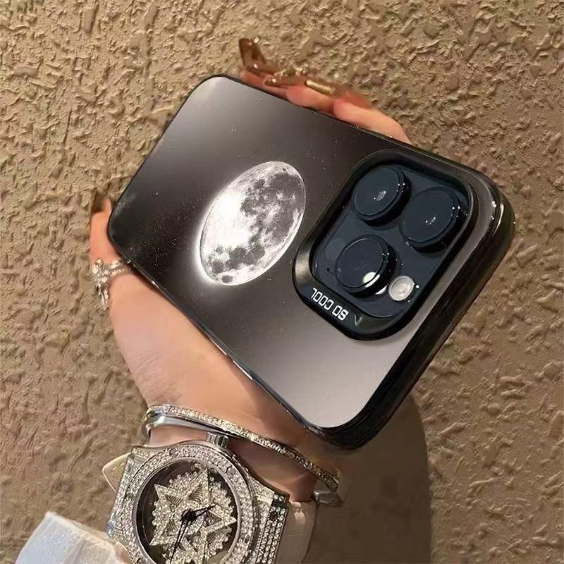 Moon Scene Phone Case for iPhone 12-17 & 15 Pro/14/13