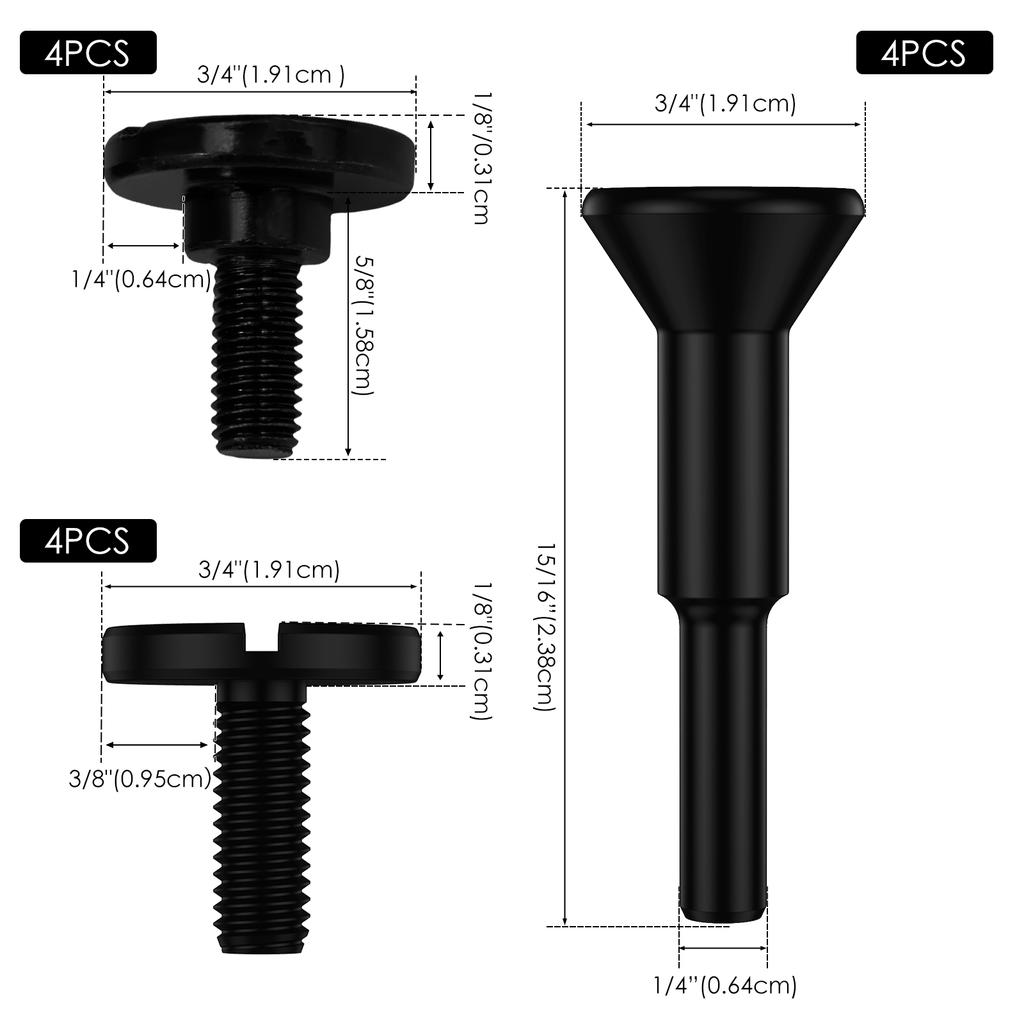4/3Pcs Cut-Off Wheels Mounting Mandrel for 3/8inch 1/4inch Arbor Hole Die Grinder Rotary Tool Connecting Rod Adapter