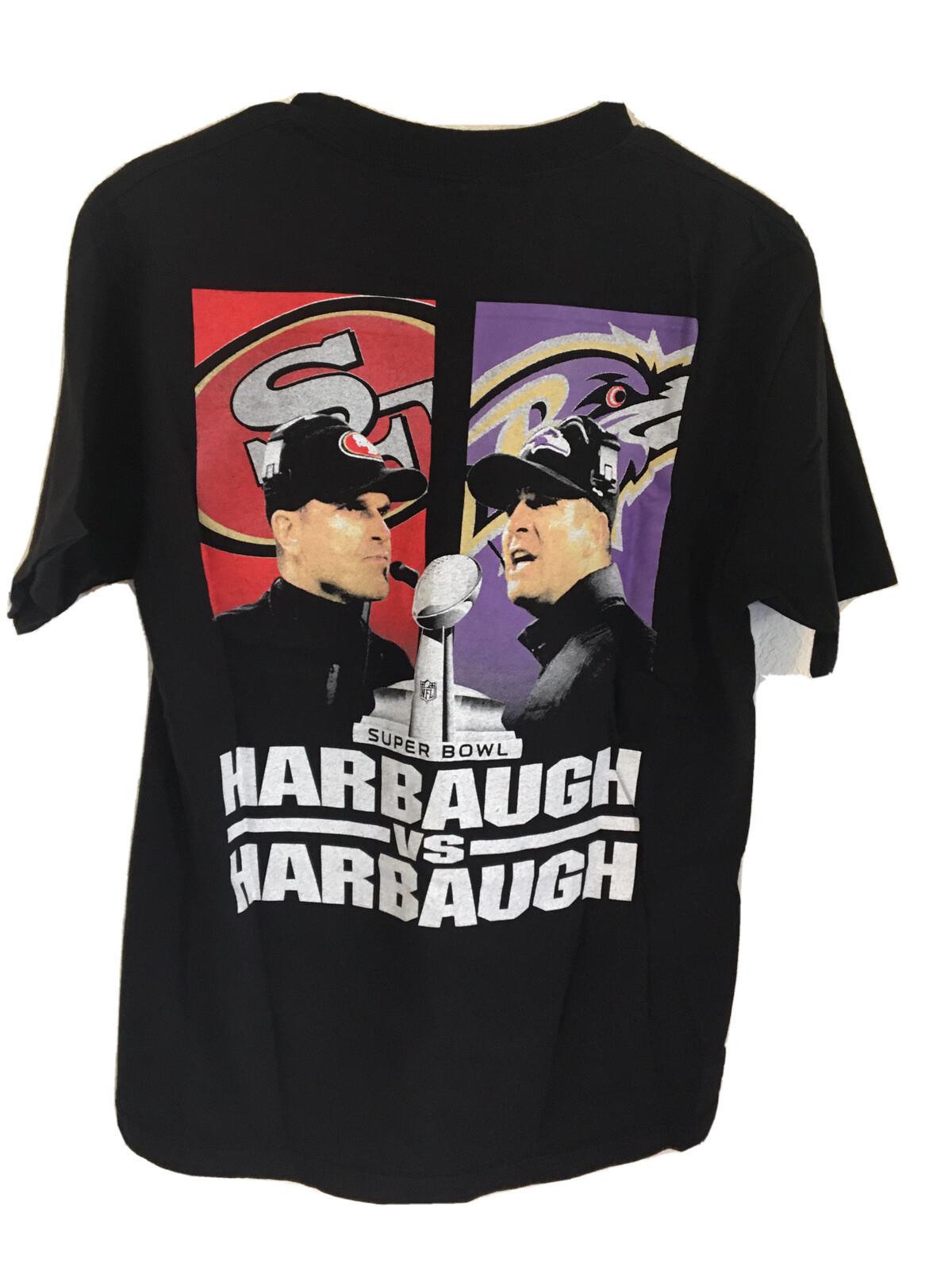 Super Bowl XLVII Super Bro John Jim Harbaugh Ravens 49er s Sz XL Mens Rare Unisex T-Shirt XXXXL