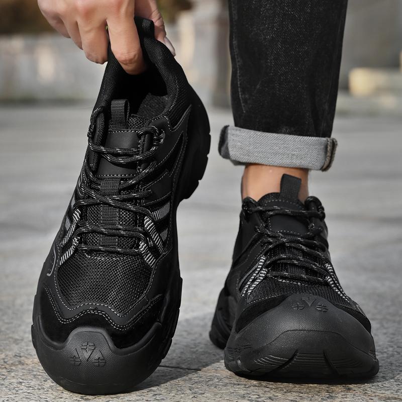 Fashion Classic Men's Genuine Leather Walking Shoes 2025New Thick Sole Oxford Shoes Comfy Outdoor Sports Shoes Designer Minimalist Flats