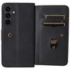 For Samsung Galaxy S25 FE Leather Case with 10 Card Holder Phone Cover Stand