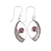 Amethyst Gemstone 925 Sterling Silver Jewelry Handmade Women Gift Earrings 1.60" EE-61-5