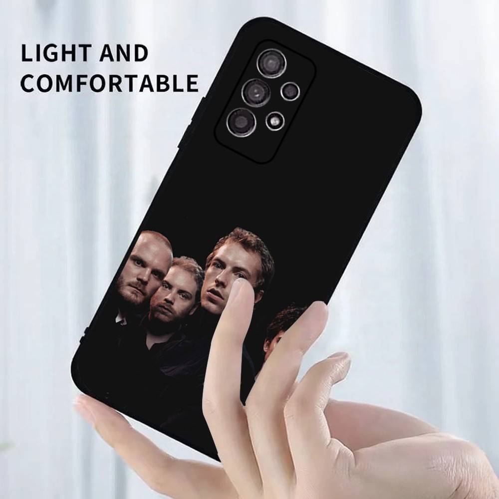 Band C-Coldplay Phone Case For Samsung S25,S24,S23,S22,S21,S20,S10,Ultra,Plus,Lite,FE,Soft Silicone Black Cover