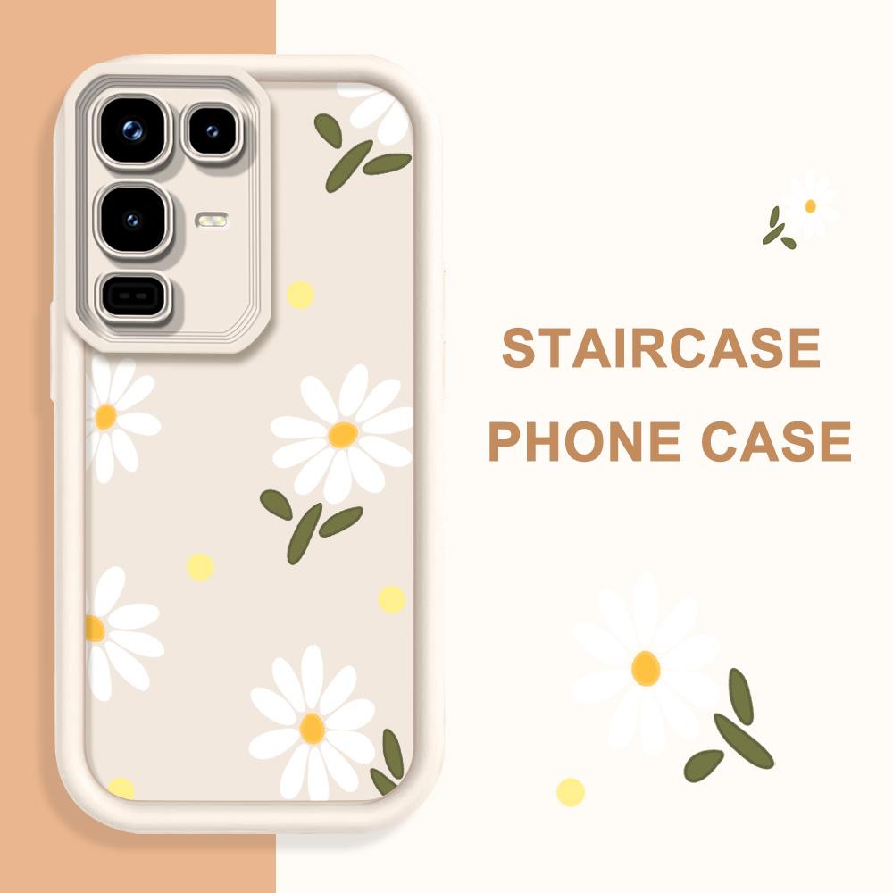 Falling Daisies Phone Case For Infinix Note 50 50S 50X 40 40S 30 Pro Plus VIP 4G 5G Staircase Soft Cover