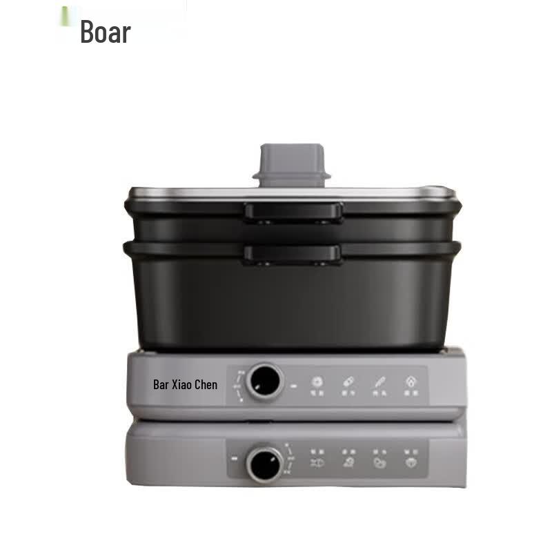 Little Bear 8L Foldable Electric Hot Pot with Partitioned Control CN plug (adapter included)