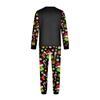 Family Matching Christmas Pajama Set with Long Sleeve and Long Pants for Holiday Wear