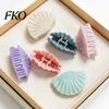 Shiny Shell Design Hair Clip Strong Grip Claw, Pearlescent Gradient Clip, Gentle Hold Lightweight Portable Accessories for Daily Wear