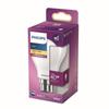 Bombilla LED equivalente a 40 W B22, luz blanca cálida, no regulable, vidrio
