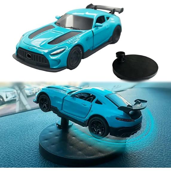 Alloy Car Model Drifting Spin Ornament, Cars Spin Dashboard Decoration, Sports Car Model That Can Sway Dynamic Interior Dash Ornament, Vehicle Turn