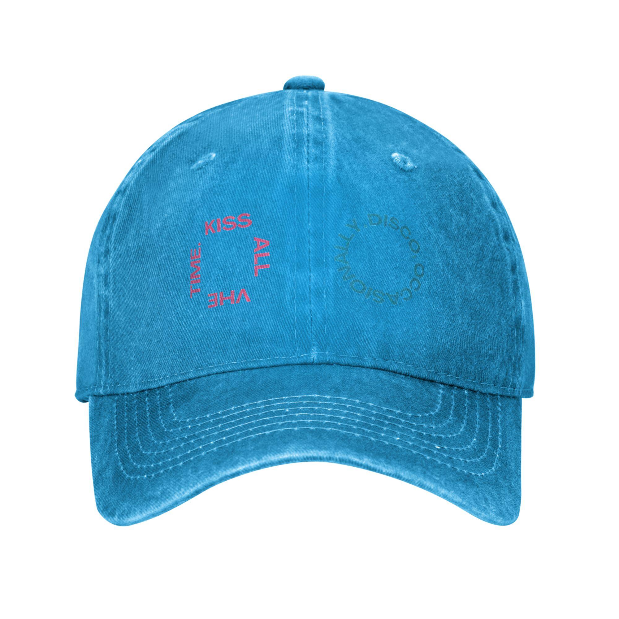 

Harryed Stylesed Kiss All The Time Disco Occasionally Print Cap Men Women Trucker Hat Causal Headwear Baseball Cap Adjustable Adjustable