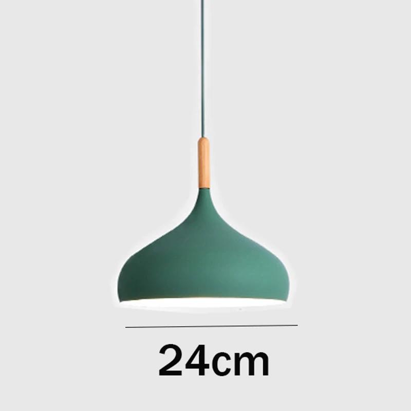 Iron Pendant Light Dia 26cm Colorful Restaurant Kitchen Home Ceiling Lamp Vintage Hanging Light Lampshade Decorative Lamps Ce