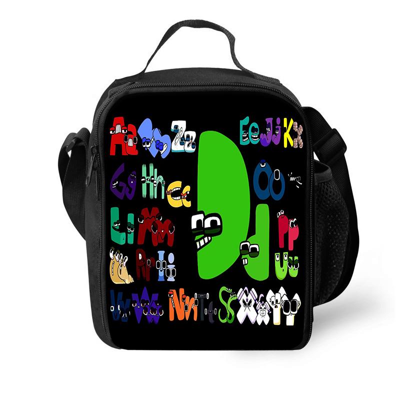 Geïsoleerde Lunchtassen Game Alphabet Lore Thermische Tas Lunchcontainer Lekvrije Tote Lunchbox Voedselopbergzakken