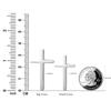 GAVU Christian Stainless Steel Silver Cross Necklace for Men