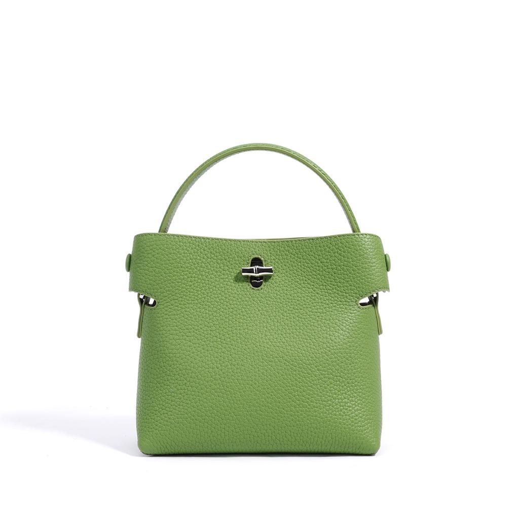 Bucket Bamboo Joint Bag High-end Handbag Versatile Commuter Fashion Crossbody Bag Women's Bag Exquisite