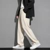 LOMBT Pantalon de ville décontracté à jambe droite pour homme LF02