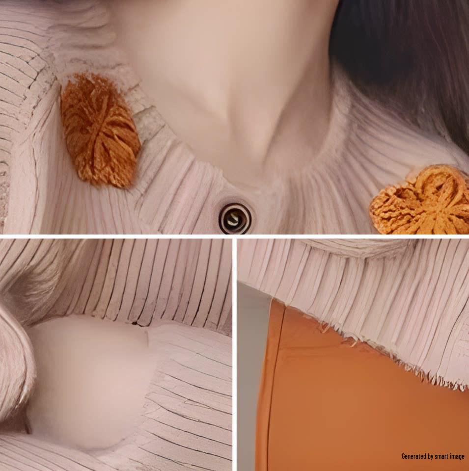 Chic Floral Embroidered Age-Defying Knit Cardigan - Stylish Long-Sleeve Design