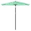 Vidaxl Parasol Ogrodowy Na Stalowym Słupku, Zielony, 268X268X226 Cm