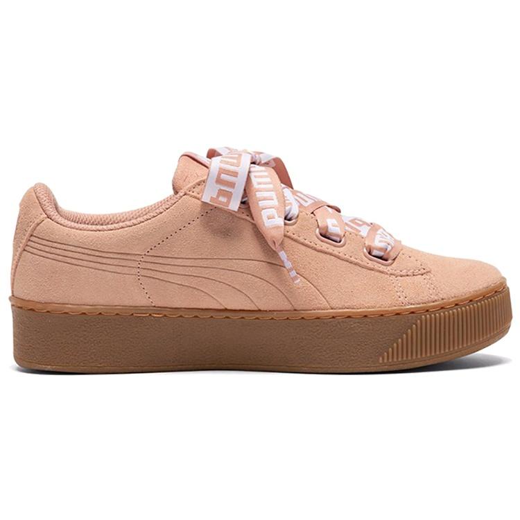 (WMNS) PUMA Vikky Platform Ribbon Rosa/Braun Damen 365314-02