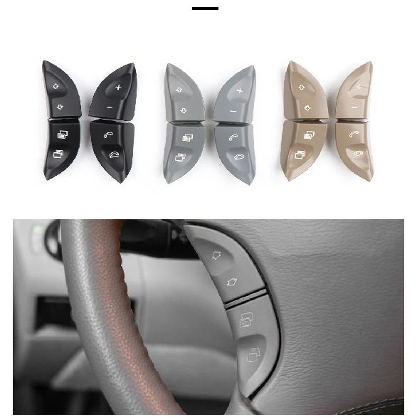 1 Pair Multifunction Steering Wheel Control Button Switch Cover For Mercedes-Benz W220 S430 S500 S600 CL500 CL600