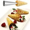 Stainless Steel Croissant Molds Non-Stick Cone Tube Baking Molds for Croissants Cream Danish Pastries Kitchen Baking Tools JXB